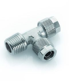 Raccord à coiffe conique TE piquage mâle en bout - RC308