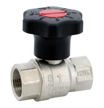 Robinet à tournant sphérique, laiton, F/F BSP, avec démultiplicateur - 531