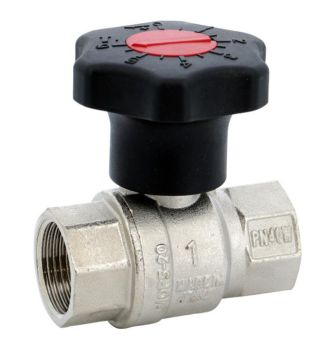 Robinet à tournant sphérique, laiton, F/F BSP, avec démultiplicateur - 531-2''