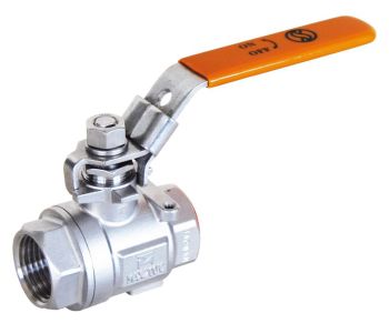 Robinet à tournant sphérique 2 pièces, Inox 316, F/F BSP, Vapeur &amp; Hautes températures - 714-Raccordement : BSPP-1'1/2