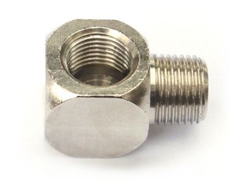 Raccord coudé réduit mâle/femelle cylindrique AS80K