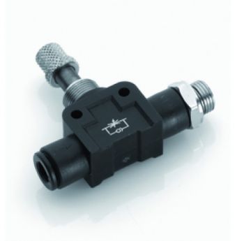 Régulateur de débit polymère en ligne à raccordement instantané ISPO 042