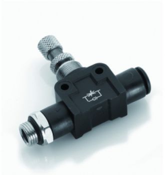 Régulateur de débit polymère en ligne à raccordement instantané ISPO 043