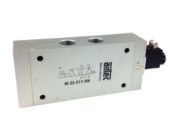 Distributeur à commande électrique à rappel ressort M-22-511