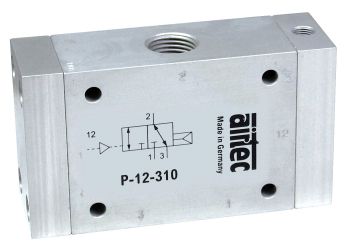 Distributeur à commande pneumatique / rappel ressort P-12-311