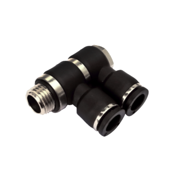 Raccord coudé 90° double orientable avec filetage mâle BSP cylindrique RP83