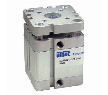 Vérin pneumatique double effet UNITOP, diamètre 80 mm, plaque anti-rotation - Vérin AIRTEC série NXD-080-220